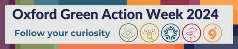 Green Action Week 2024 Green Action Week 2024 graphic that says: follow your curiosity