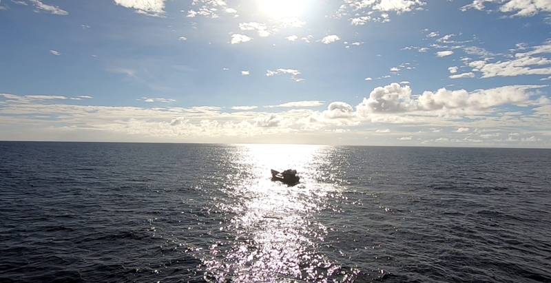 Fishing vessel Fishing vessel in sea